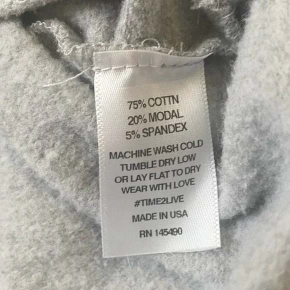 Electric & Rose Women’s 'Neil' Pullover Crewneck Sweatshirt Heather Grey Small - Picture 5 of 6